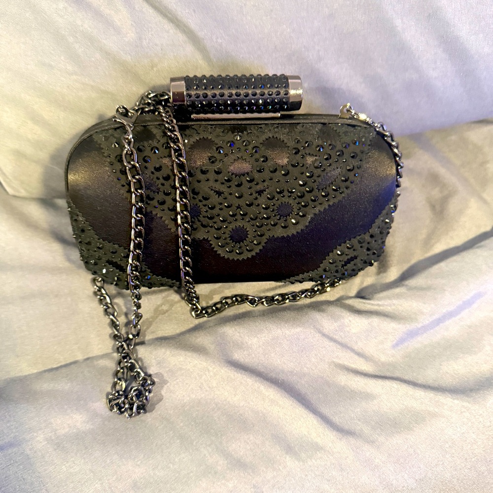 Black evening bag